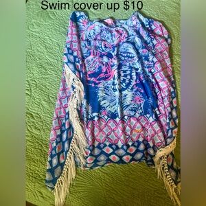 Lilly Pulitzer Blue and Pink Swim Coverup